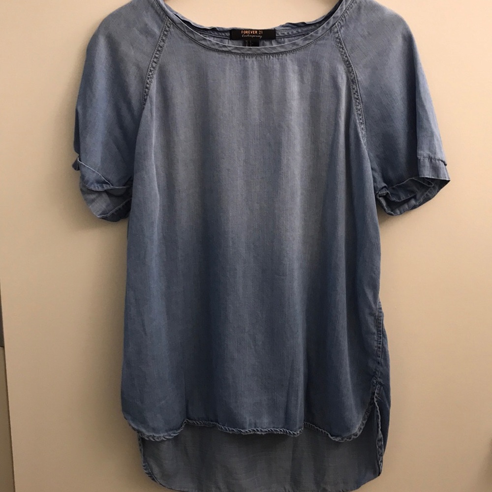 Forever 21 - Contemporary Denim Top - Size L